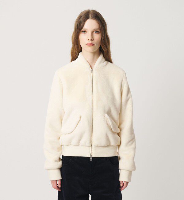 ATTISESSION「＜ATTISESSION＞フェイクファー ショートブルゾン」|その他|