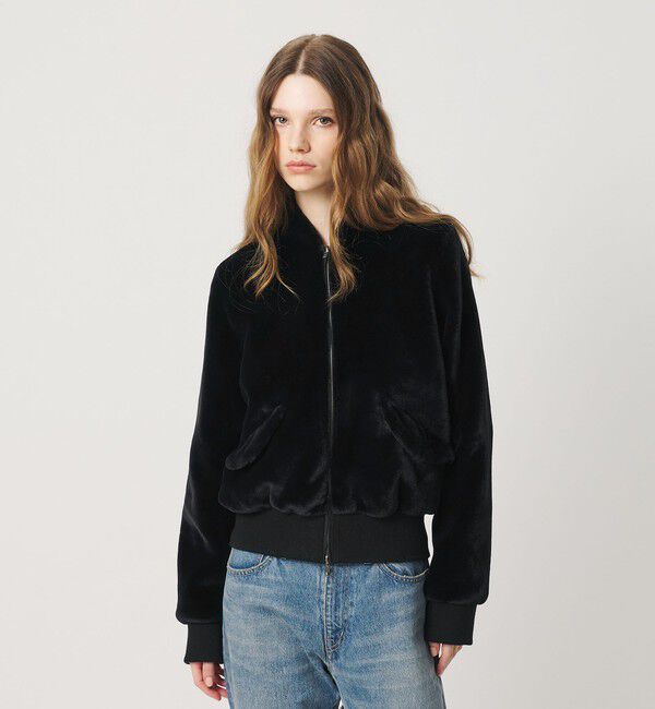 ATTISESSION「＜ATTISESSION＞フェイクファー ショートブルゾン」|その他|