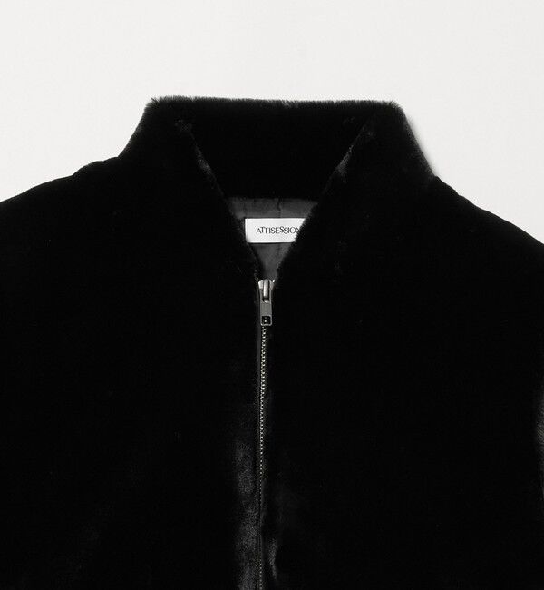 ATTISESSION「＜ATTISESSION＞フェイクファー ショートブルゾン」|その他|