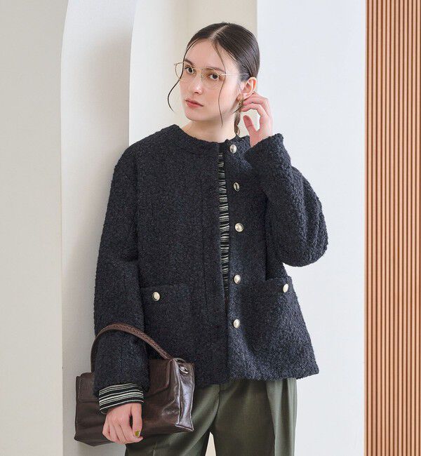 BEAUTY&YOUTH UNITED ARROWS「【WEB限定】ナッピング ノーカラージャケット」|ノーカラージャケット|