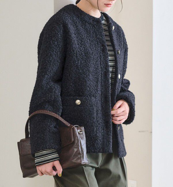 BEAUTY&YOUTH UNITED ARROWS「【WEB限定】ナッピング ノーカラージャケット」|ノーカラージャケット|