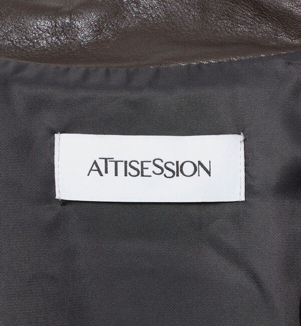 ATTISESSION「＜ATTISESSION＞ラムレザー ブルゾン」|その他|
