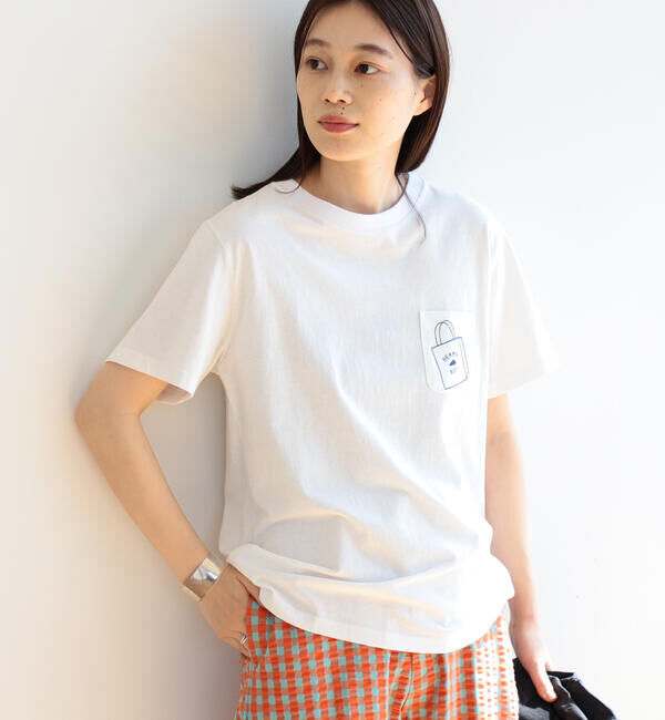 BEAMSBOY「BEAMS BOY / ショップバッグロゴ ポケット ショートスリーブ Tシャツ」|Tシャツ・カットソー|