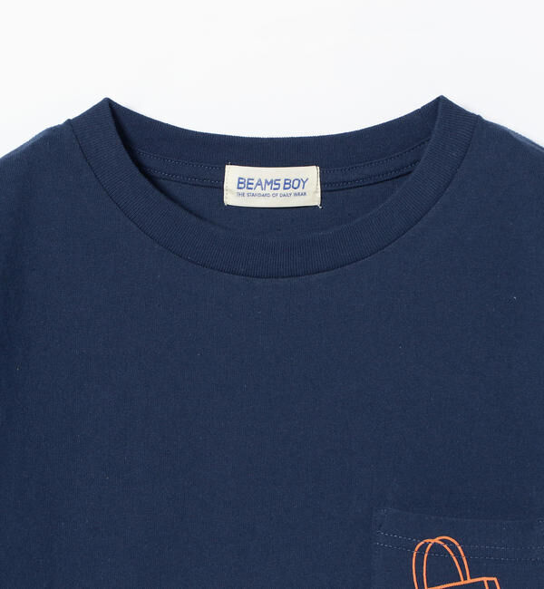 BEAMSBOY「BEAMS BOY / ショップバッグロゴ ポケット ショートスリーブ Tシャツ」|Tシャツ・カットソー|