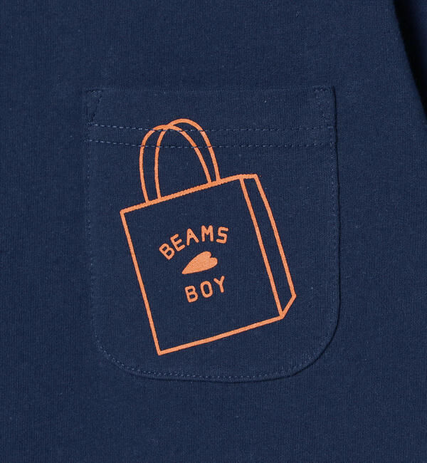 BEAMSBOY「BEAMS BOY / ショップバッグロゴ ポケット ショートスリーブ Tシャツ」|Tシャツ・カットソー|