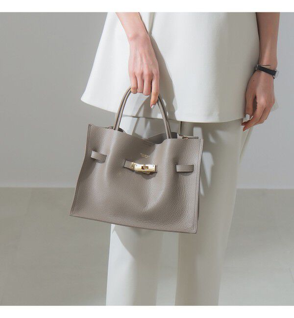 BEAMS SELECTION for WOMEN「【別注】VIOLAd&rsquo;ORO / TRERO シュリンク ゴールドクロア トートバッグ」|トートバッグ|別LT.TAUPE？GREY