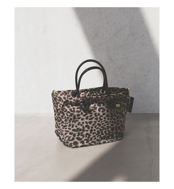 BEAMS SELECTION for WOMEN「VIOLAd&rsquo;ORO / ナイロン レオパード トートバッグ S」|トートバッグ|