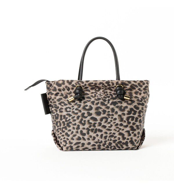 BEAMS SELECTION for WOMEN「VIOLAd&rsquo;ORO / ナイロン レオパード トートバッグ S」|トートバッグ|