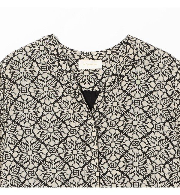 BEAMS SELECTION for WOMEN「ne Quittez pas / ボタニカル ティアード ロングスリーブ ワンピース」|ワンピース|