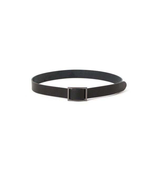 BEAMS「ノンホール レザー ベルト」|ベルト|BLACK