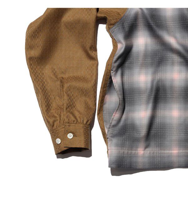 BEAMS PLUS「Switch Shirts-Jacket Wool Ombre」|ブルゾン・スタジャン|