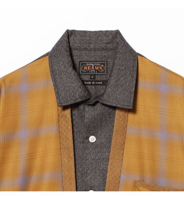 BEAMS PLUS「Switch Shirts-Jacket Wool Ombre」|ブルゾン・スタジャン|