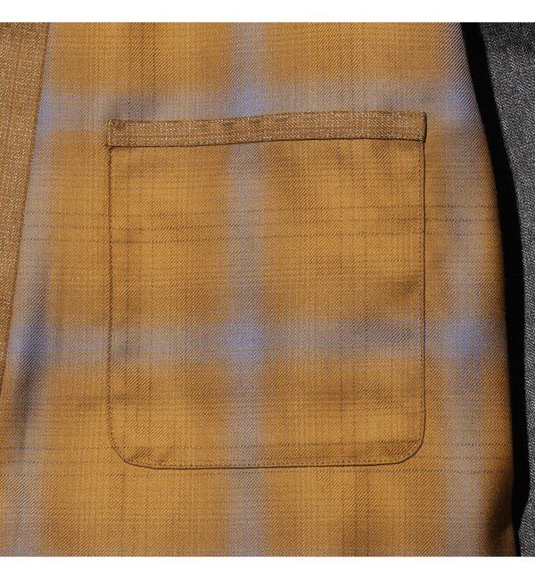 BEAMS PLUS「Switch Shirts-Jacket Wool Ombre」|ブルゾン・スタジャン|