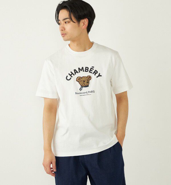 SHIPS Colors 「SHIPS Colors: TeddyBear(R) プリント & ステッチ Tシャツ◇」|Tシャツ・カットソー|ライトホワイト