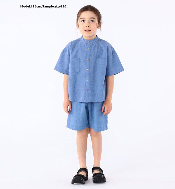 SHIPS KIDS「SHIPS KIDS:100～130cm /エンブロイダリー シャツ」|シャツ・ブラウス|