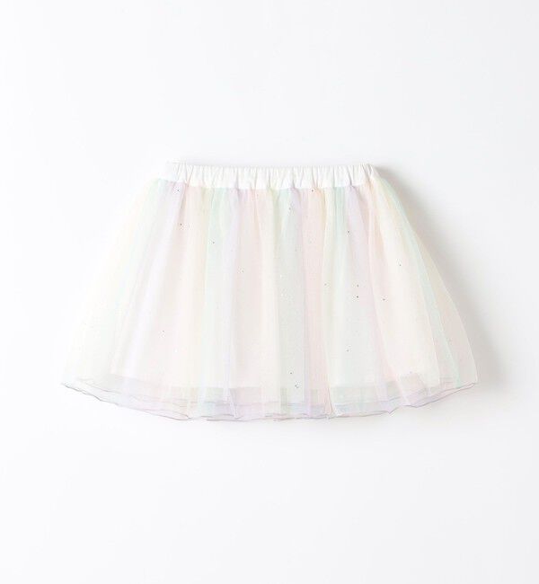 SHIPS Colors 「SHIPS Colors:90～140cm/〈手洗い可能〉チュールギャザースカート◇」|スカート|