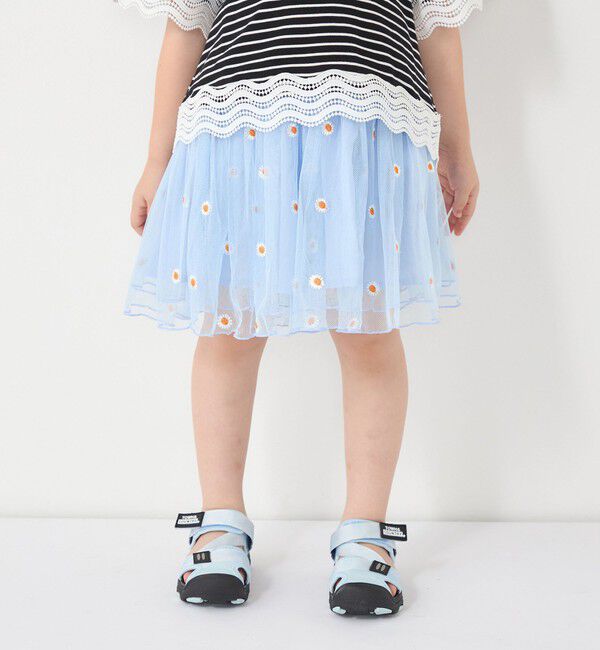 SHIPS Colors 「SHIPS Colors:90～140cm/〈手洗い可能〉チュールギャザースカート◇」|スカート|