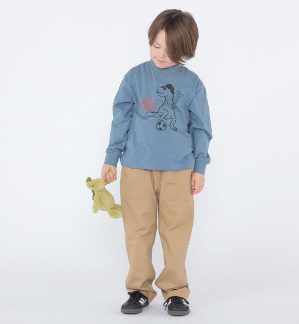 SHIPS KIDS「【SHIPS KIDS別注】ARCH＆LINE:100～130cm / ダイナソー ロングスリーブ Tシャツ」|Tシャツ・カットソー|