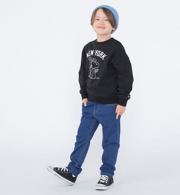 SHIPS KIDS「SHIPS KIDS:100～130cm / ソフト ストレッチ デニム パンツ」|デニム|