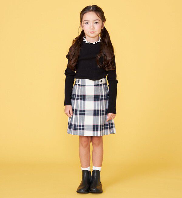 SHIPS KIDS「100～130cm / チェック プリーツ スカート」|スカート|