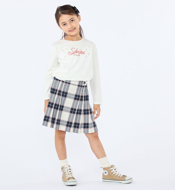SHIPS KIDS「100～130cm / チェック プリーツ スカート」|スカート|