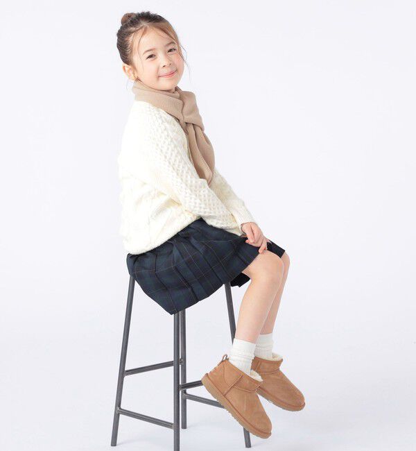 SHIPS KIDS「SHIPS KIDS:100～130cm /セレモニー チェック プリーツ スカート」|スカート|