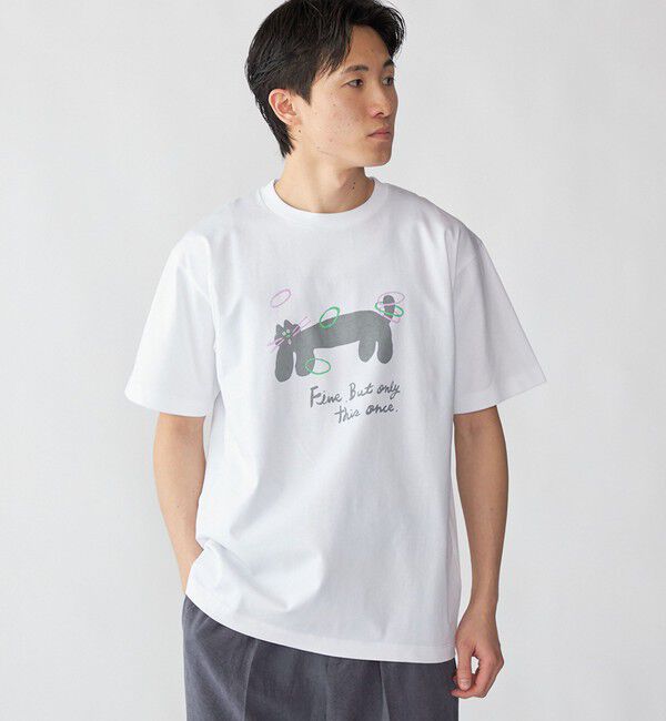 SHIPS「【City Ambient Products別注】黒田 愛里: アート Tシャツ」|Tシャツ・カットソー|