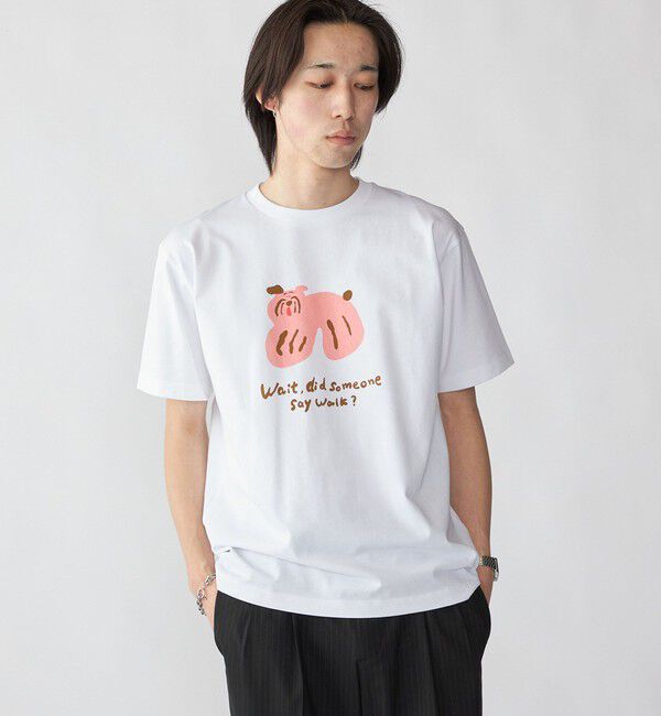 SHIPS「【City Ambient Products別注】黒田 愛里: アート Tシャツ」|Tシャツ・カットソー|