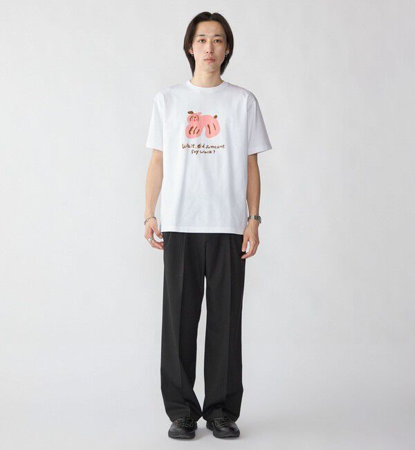 SHIPS「【City Ambient Products別注】黒田 愛里: アート Tシャツ」|Tシャツ・カットソー|