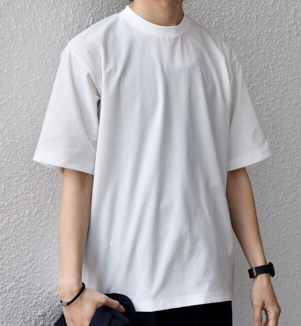 SHIPS any「SHIPS any: SOLOTEX(R) バックピケ スロープネック ジャケット Tシャツ 26SS◇」|Tシャツ・カットソー|