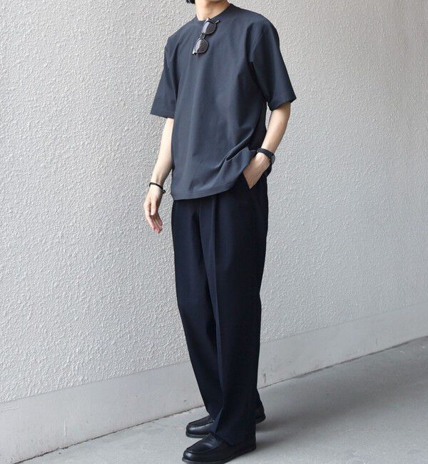 SHIPS any「SHIPS any: SOLOTEX(R) バックピケ スロープネック ジャケット Tシャツ 26SS◇」|Tシャツ・カットソー|