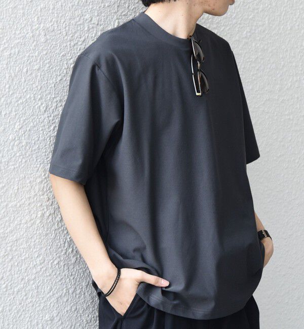 SHIPS any「SHIPS any: SOLOTEX(R) バックピケ スロープネック ジャケット Tシャツ 26SS◇」|Tシャツ・カットソー|