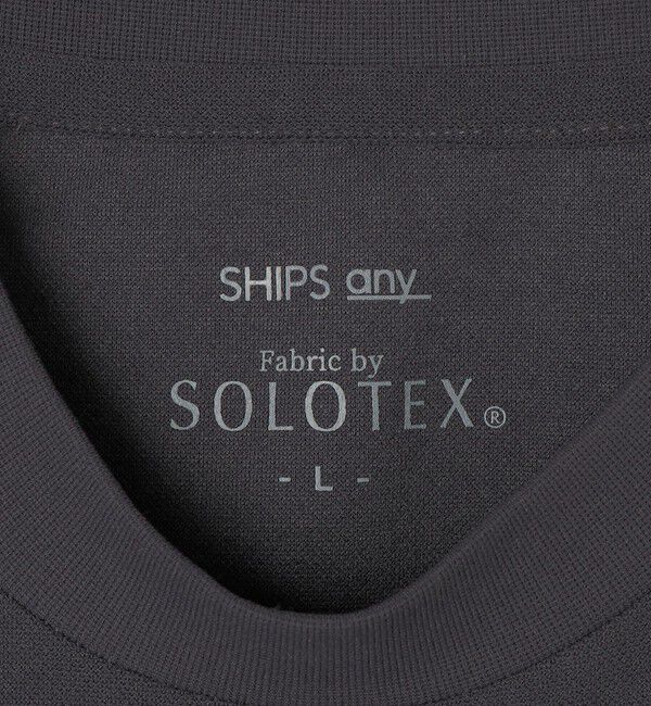 SHIPS any「SHIPS any: SOLOTEX(R) バックピケ スロープネック ジャケット Tシャツ 26SS◇」|Tシャツ・カットソー|