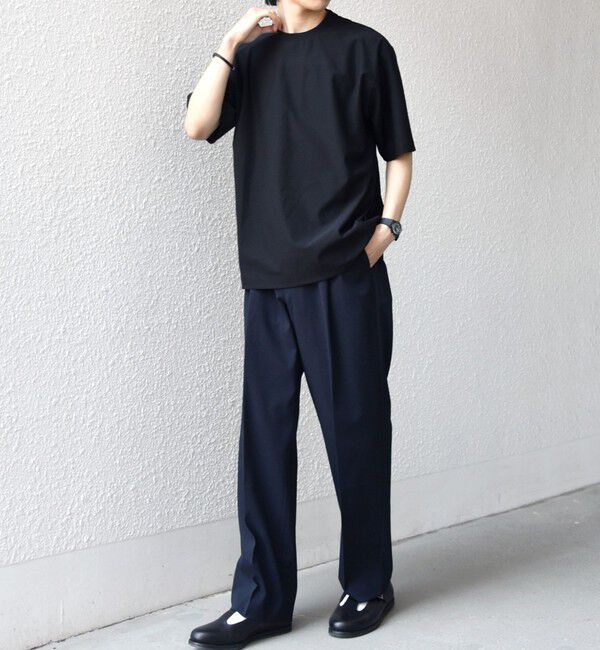 SHIPS any「SHIPS any: SOLOTEX(R) バックピケ スロープネック ジャケット Tシャツ 26SS◇」|Tシャツ・カットソー|