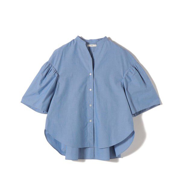 SHIPS for women「〈手洗い可能〉バック フレア 袖 ギャザー スキッパー ブラウス」|シャツ・ブラウス|