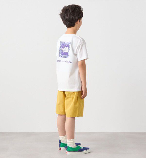 SHIPS any「THE NORTH FACE: スクエア バンダナ  バックプリント ロゴ Tシャツ 26SS<KIDS>」|Tシャツ・カットソー|