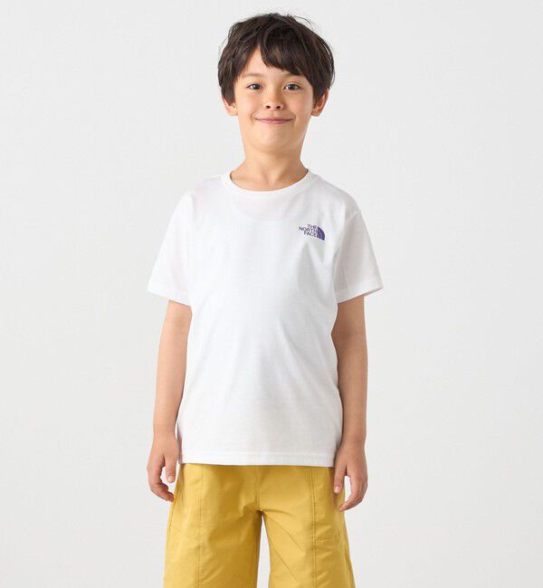 SHIPS any「THE NORTH FACE: スクエア バンダナ  バックプリント ロゴ Tシャツ 26SS<KIDS>」|Tシャツ・カットソー|