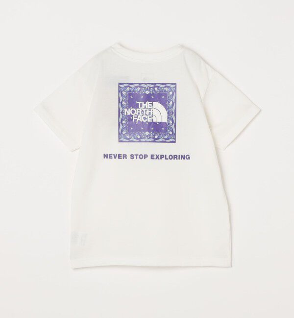 SHIPS any「THE NORTH FACE: スクエア バンダナ  バックプリント ロゴ Tシャツ 26SS<KIDS>」|Tシャツ・カットソー|