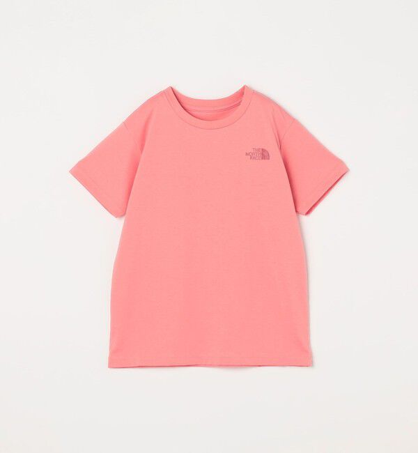 SHIPS any「THE NORTH FACE: スクエア バンダナ  バックプリント ロゴ Tシャツ 26SS<KIDS>」|Tシャツ・カットソー|ピンク