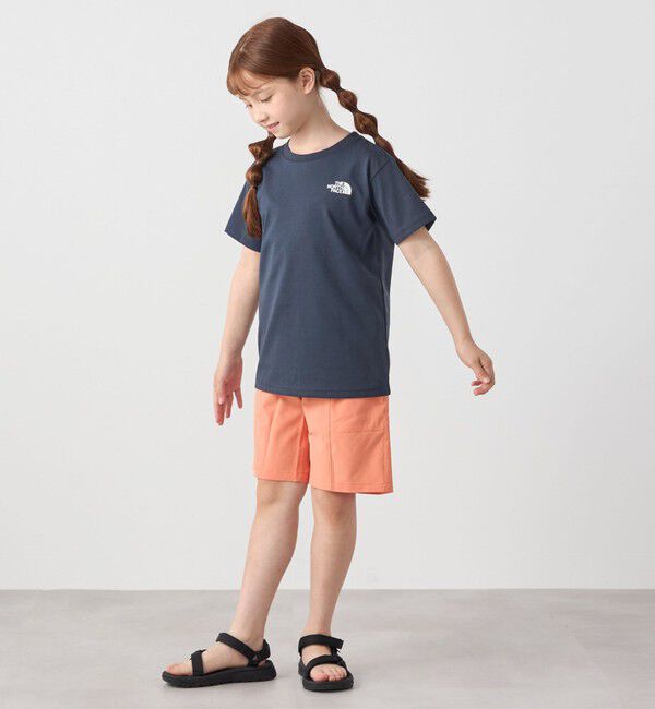 SHIPS any「THE NORTH FACE: スクエア バンダナ  バックプリント ロゴ Tシャツ 26SS<KIDS>」|Tシャツ・カットソー|