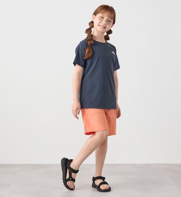 SHIPS any「THE NORTH FACE: スクエア バンダナ  バックプリント ロゴ Tシャツ 26SS<KIDS>」|Tシャツ・カットソー|