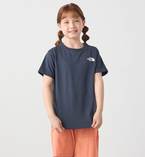 SHIPS any「THE NORTH FACE: スクエア バンダナ  バックプリント ロゴ Tシャツ 26SS<KIDS>」|Tシャツ・カットソー|