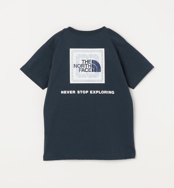 SHIPS any「THE NORTH FACE: スクエア バンダナ  バックプリント ロゴ Tシャツ 26SS<KIDS>」|Tシャツ・カットソー|