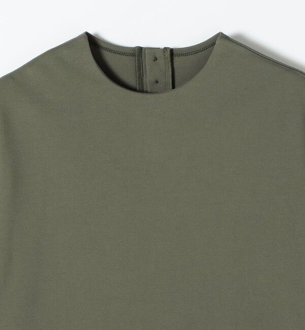 quaranciel「quaranciel:〈洗濯機可能〉ライト ポンチ バック ボタン ショートスリーブ TEE」|Tシャツ・カットソー|