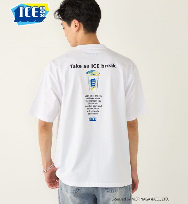 SHIPS Colors 「【SHIPS Colors別注】アイスボックス:〈接触冷感〉プリント Tシャツ◇」|Tシャツ・カットソー|ライトホワイト