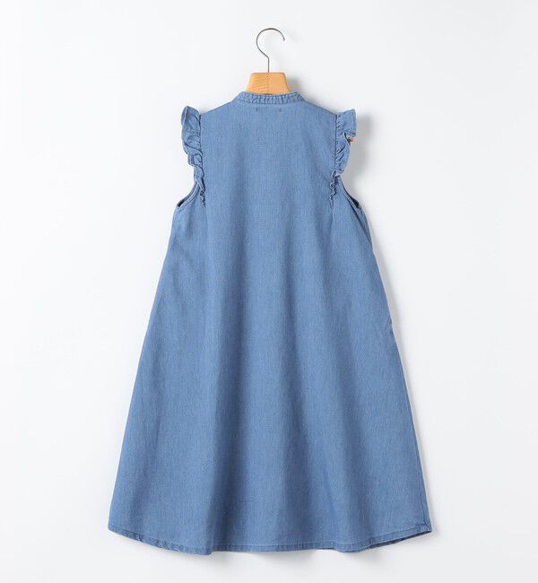 SHIPS KIDS「SHIPS KIDS:140～150cm /〈接触冷感〉ドライメッシュ デニム ワンピース」|ワンピース|