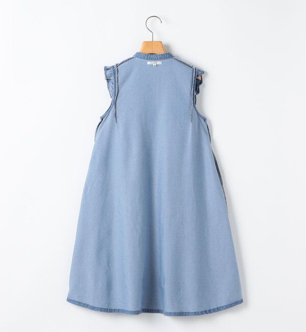 SHIPS KIDS「SHIPS KIDS:140～150cm /〈接触冷感〉ドライメッシュ デニム ワンピース」|ワンピース|