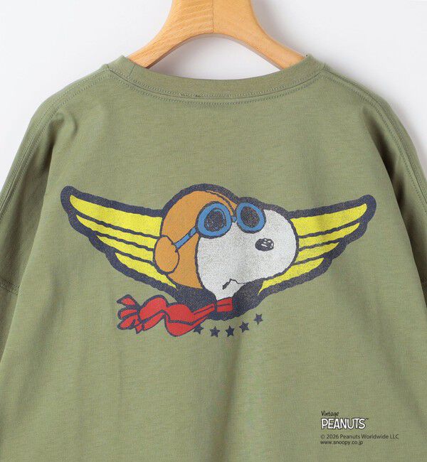 SHIPS KIDS「SHIPS KIDS:140～160cm / PEANUTS FA プリント ロングスリーブ Tシャツ」|Tシャツ・カットソー|