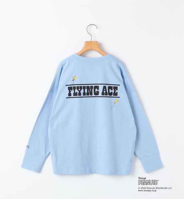 SHIPS KIDS「SHIPS KIDS:140～160cm / PEANUTS FA プリント ロングスリーブ Tシャツ」|Tシャツ・カットソー|