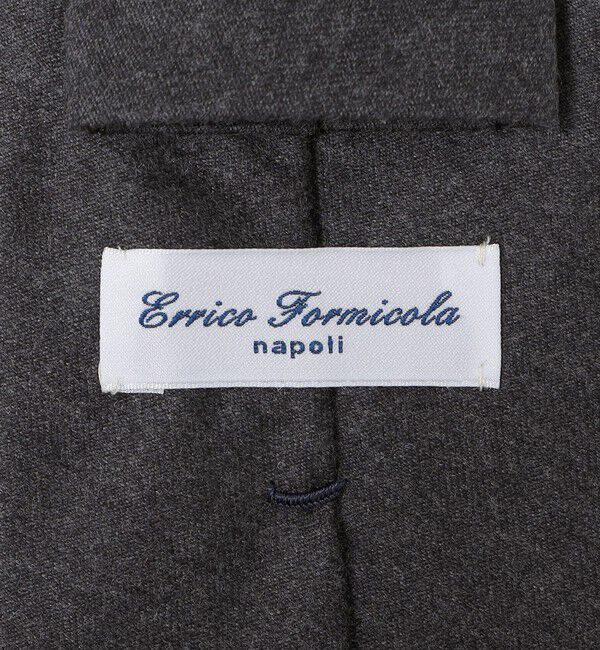 SHIPS「Errico Formicola : ウール/シルク スフォデラータ ソリッド ネクタイ」|ネクタイ・蝶ネクタイ|